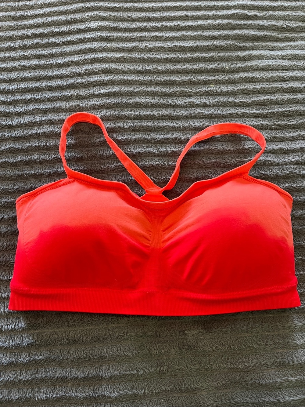 Ombré orange sports bra new